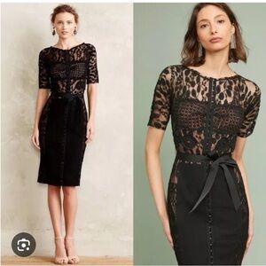 ANTHROPOLOGIE Beguile by Byron Lars Carissima Sheath